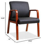 Guest Chair, Black/Cherry